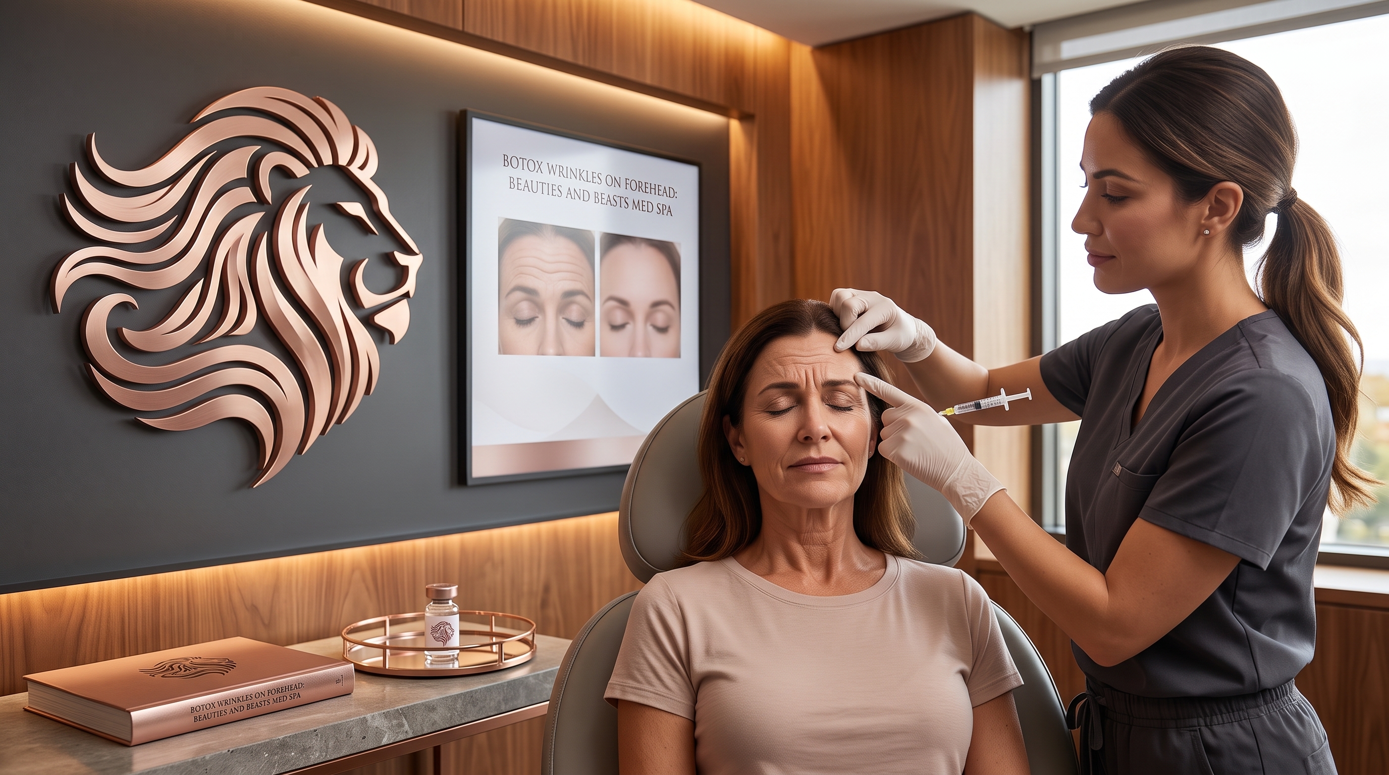 Botox Wrinkles On Forehead Treatment At Beauties and Beasts Med Spa BOTox WRINKLES ON FOREHEAD: BEAUTIES AND BEASTS MED SPA SMOOTHES FOREHEAD LINES