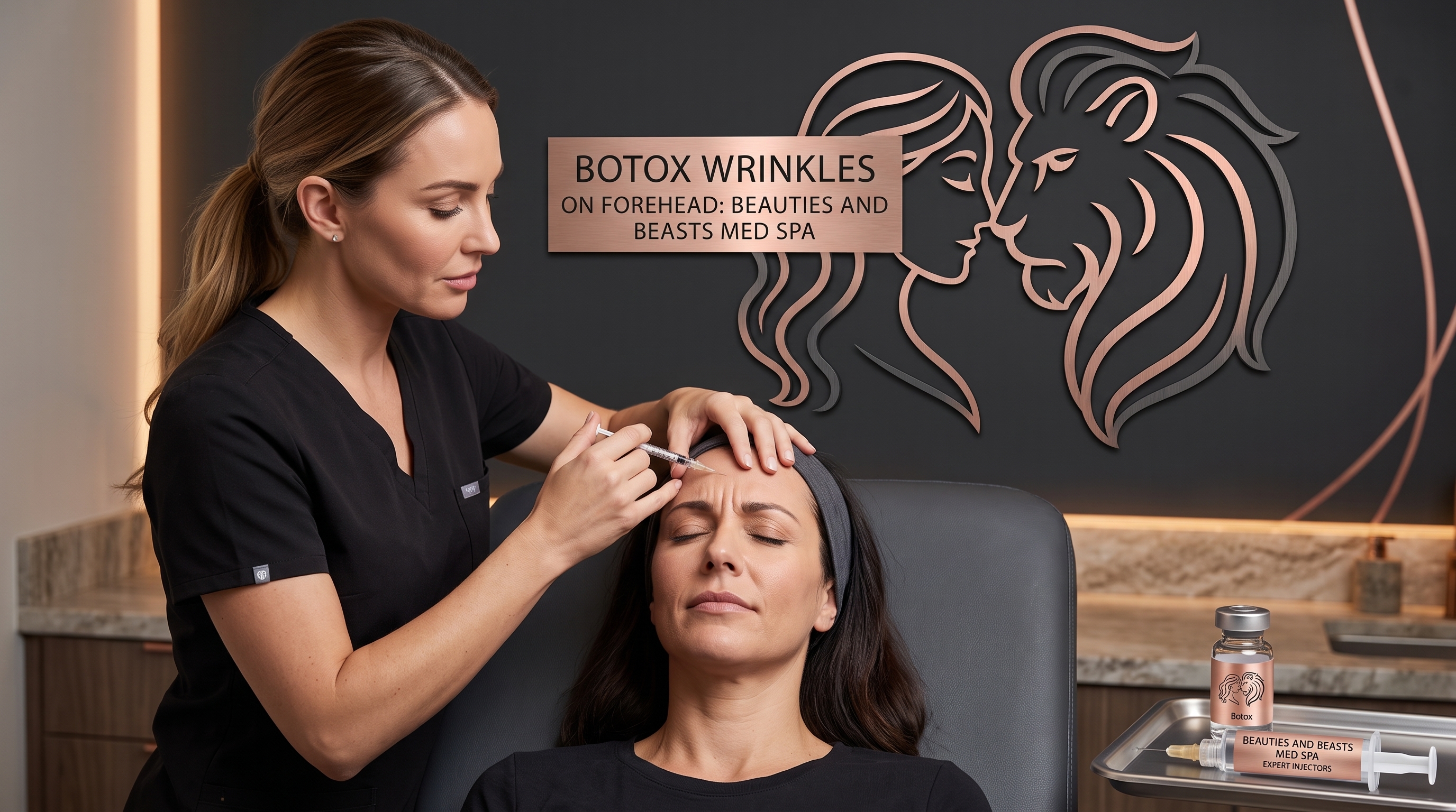 Forehead Botox Wrinkle Treatment At Beauties and Beasts Med Spa BOTOX WRINKLES ON FOREHEAD: BEAUTIES AND BEASTS MED SPA EXPERT INJECTORS