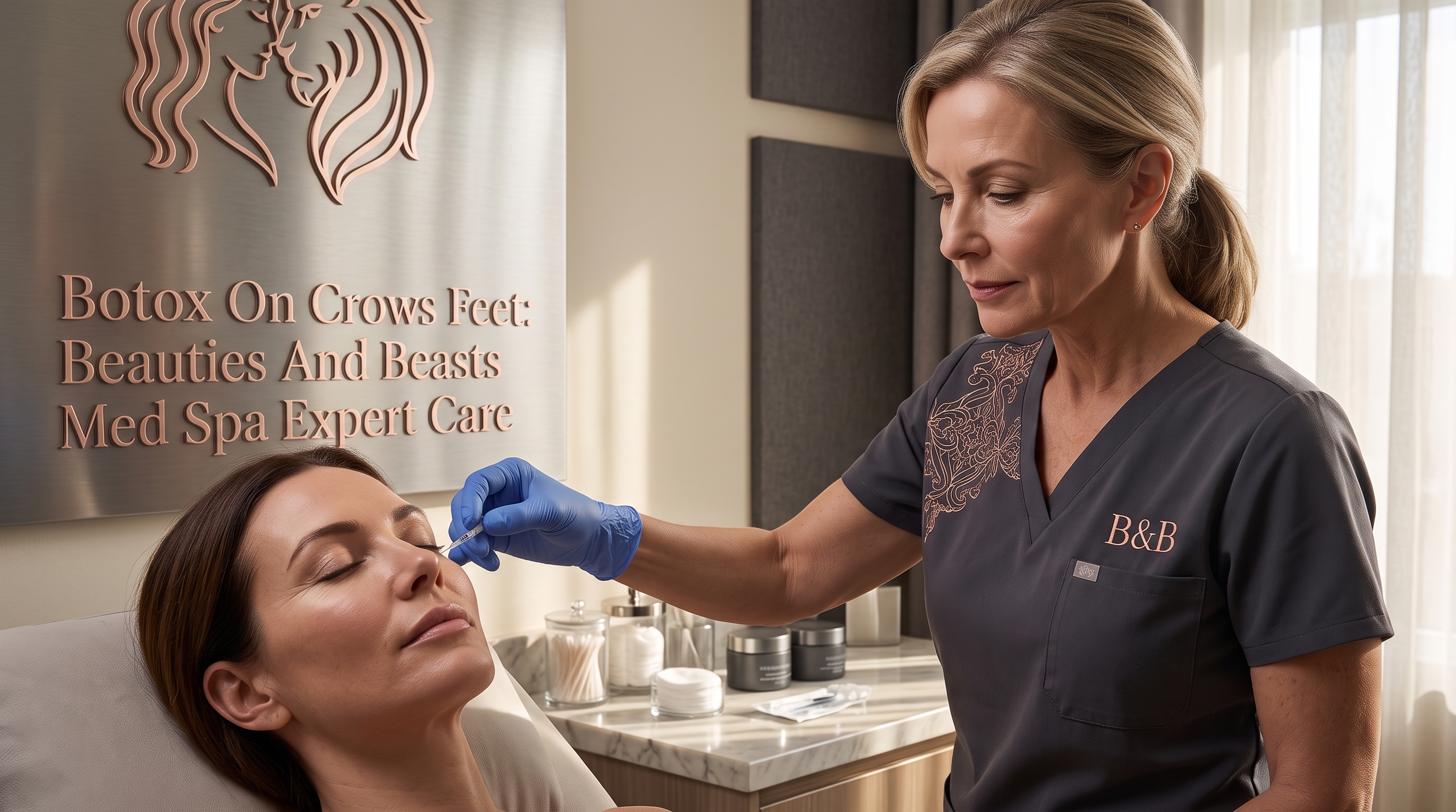 BOTOX ON CROWS FEET: BEAUTIES AND BEASTS MED SPA REAL PATIENT RESULTS