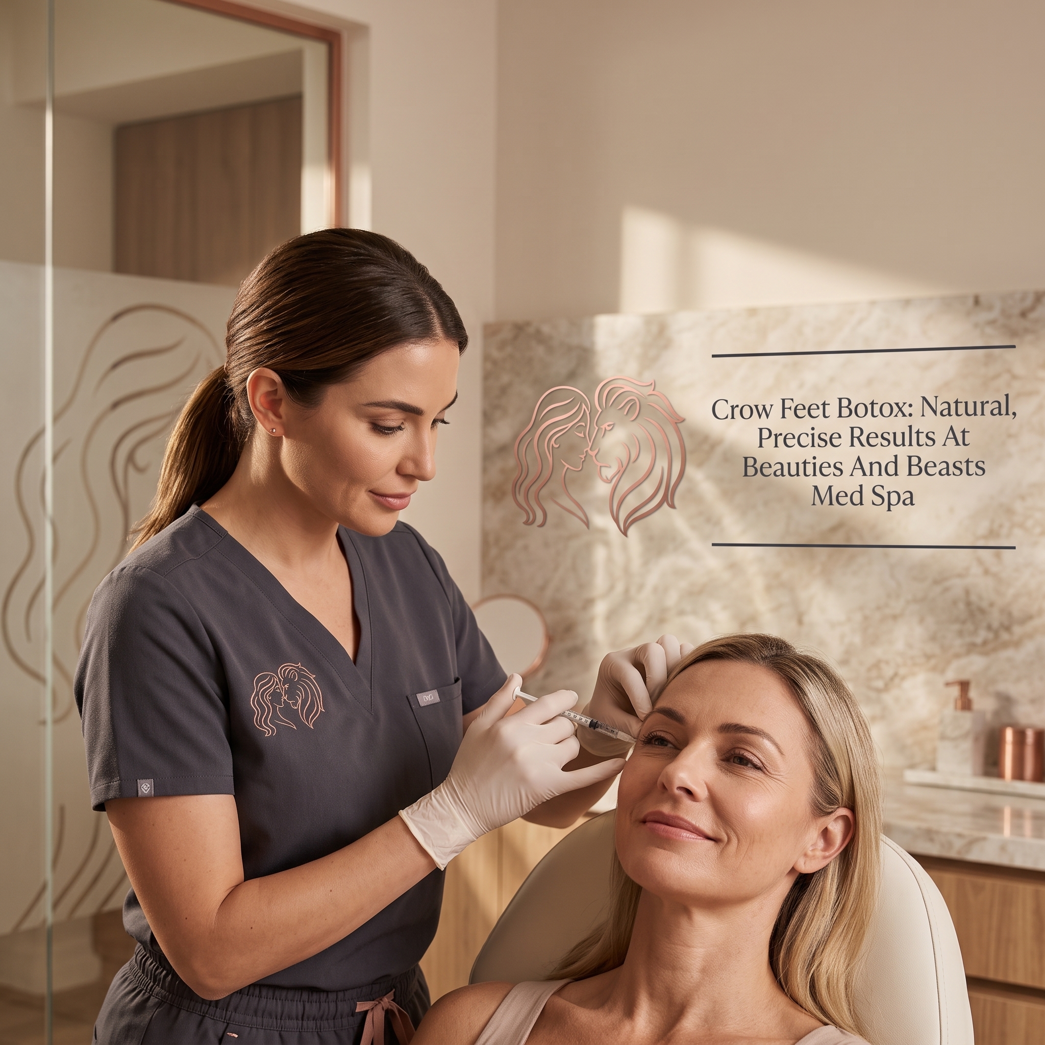 CROW FEET BOTOX: BEAUTIES AND BEASTS MED SPA NATURAL RESULTS