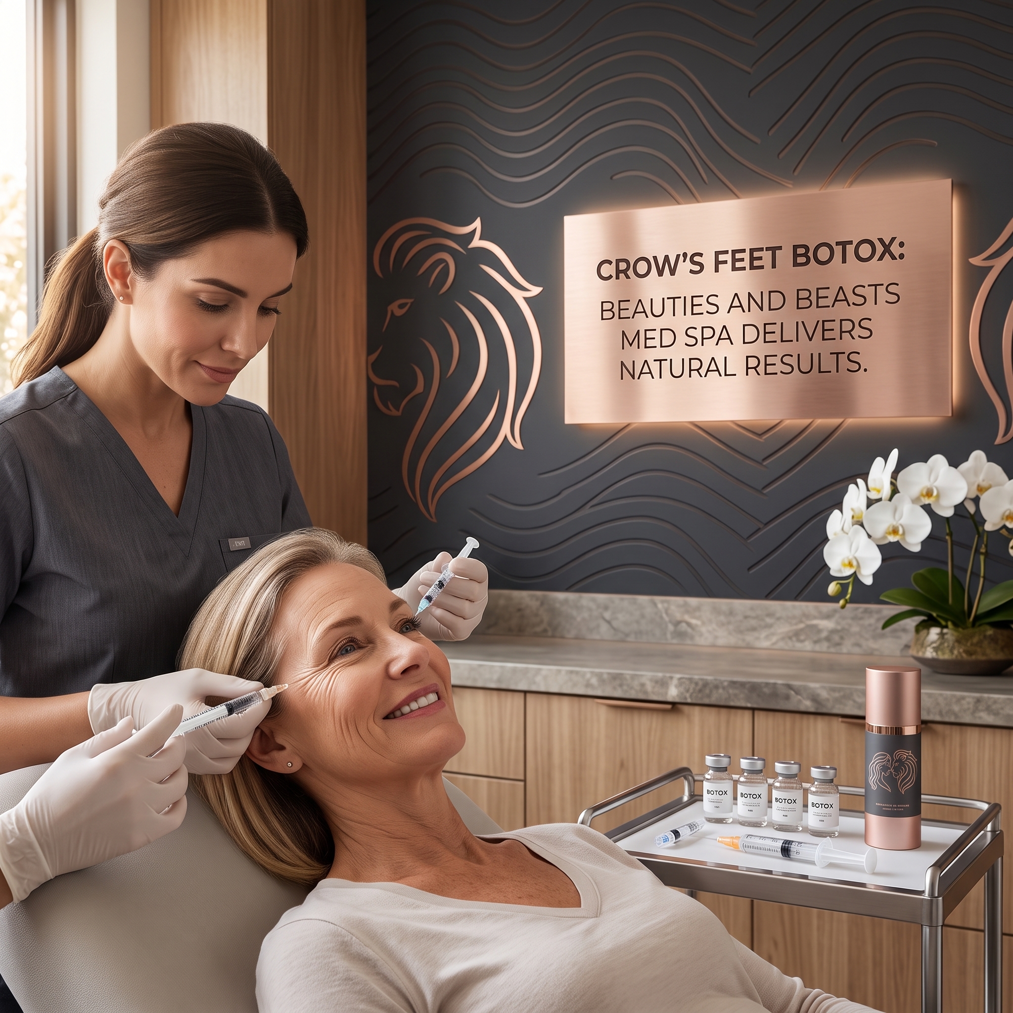 CROW'S FEET BOTOX: BEAUTIES AND BEASTS MED SPA DELIVERS NATURAL RESULTS
