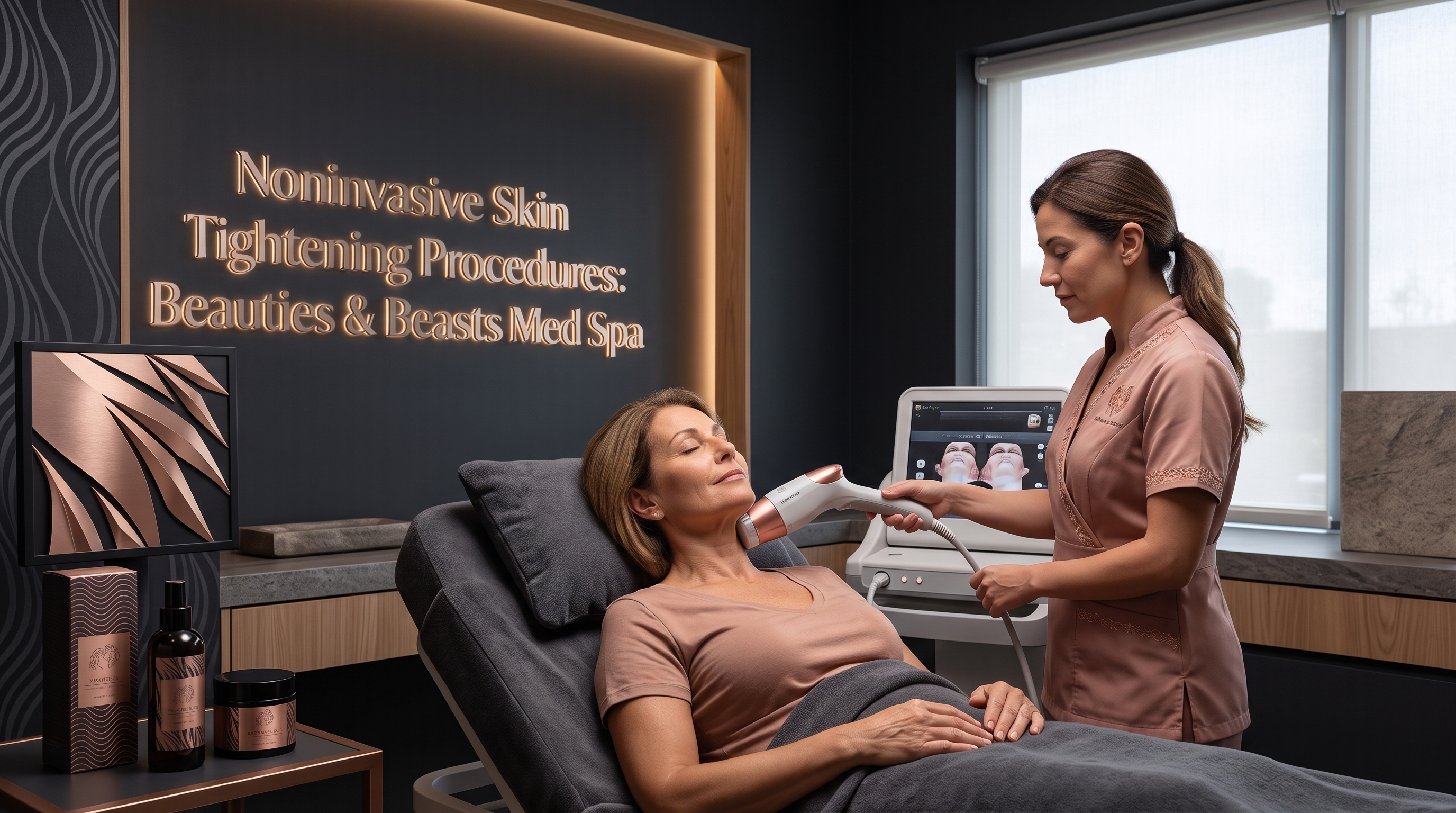 NONINVASIVE SKIN TIGHTENING PROCEDURES: BEAUTIES AND BEASTS MED SPA