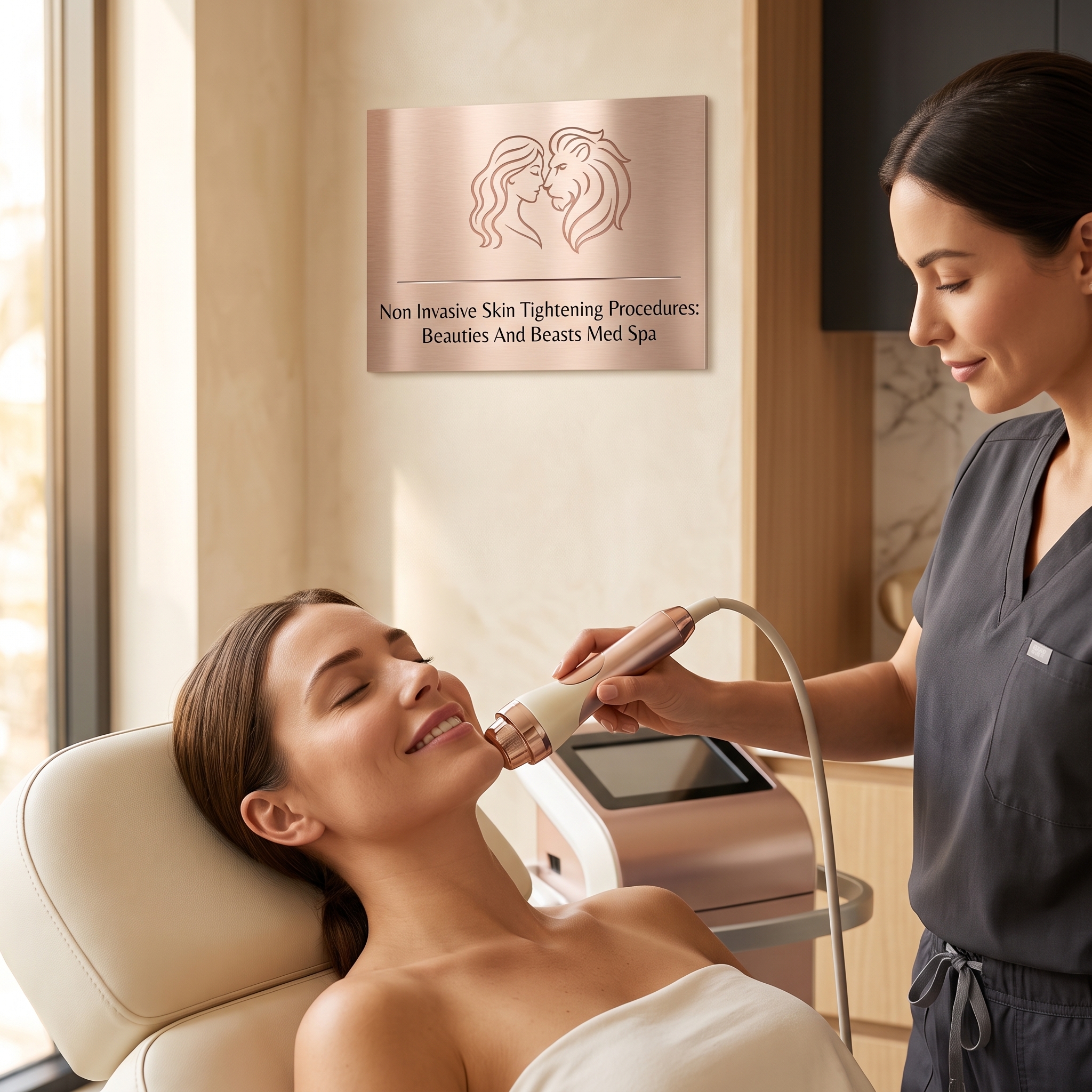 NON INVASIVE SKIN TIGHTENING PROCEDURES: BEAUTIES AND BEASTS MED SPA DELIVERS