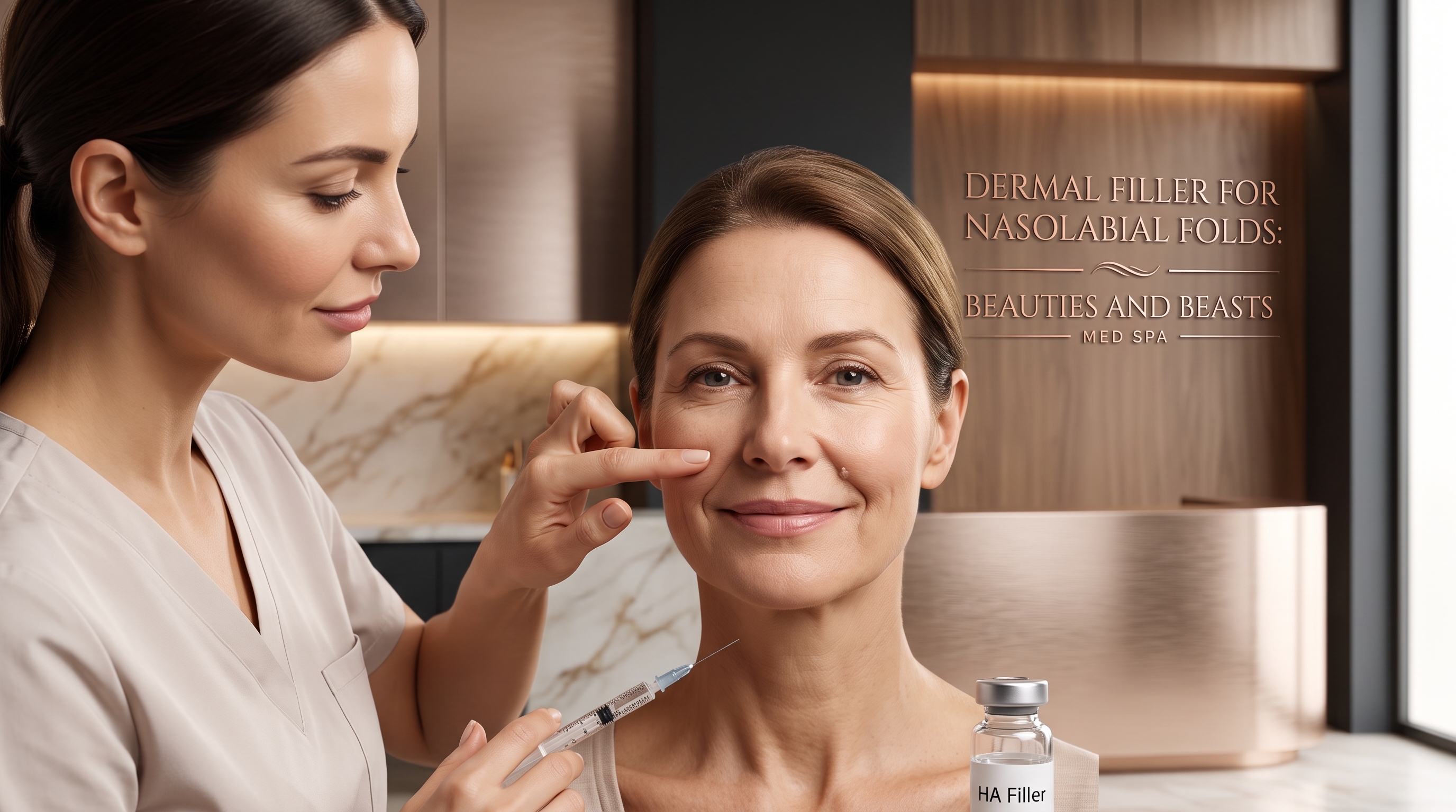 DERMAL FILLER FOR NASOLABIAL FOLDS: BEAUTIES AND BEASTS MED SPA