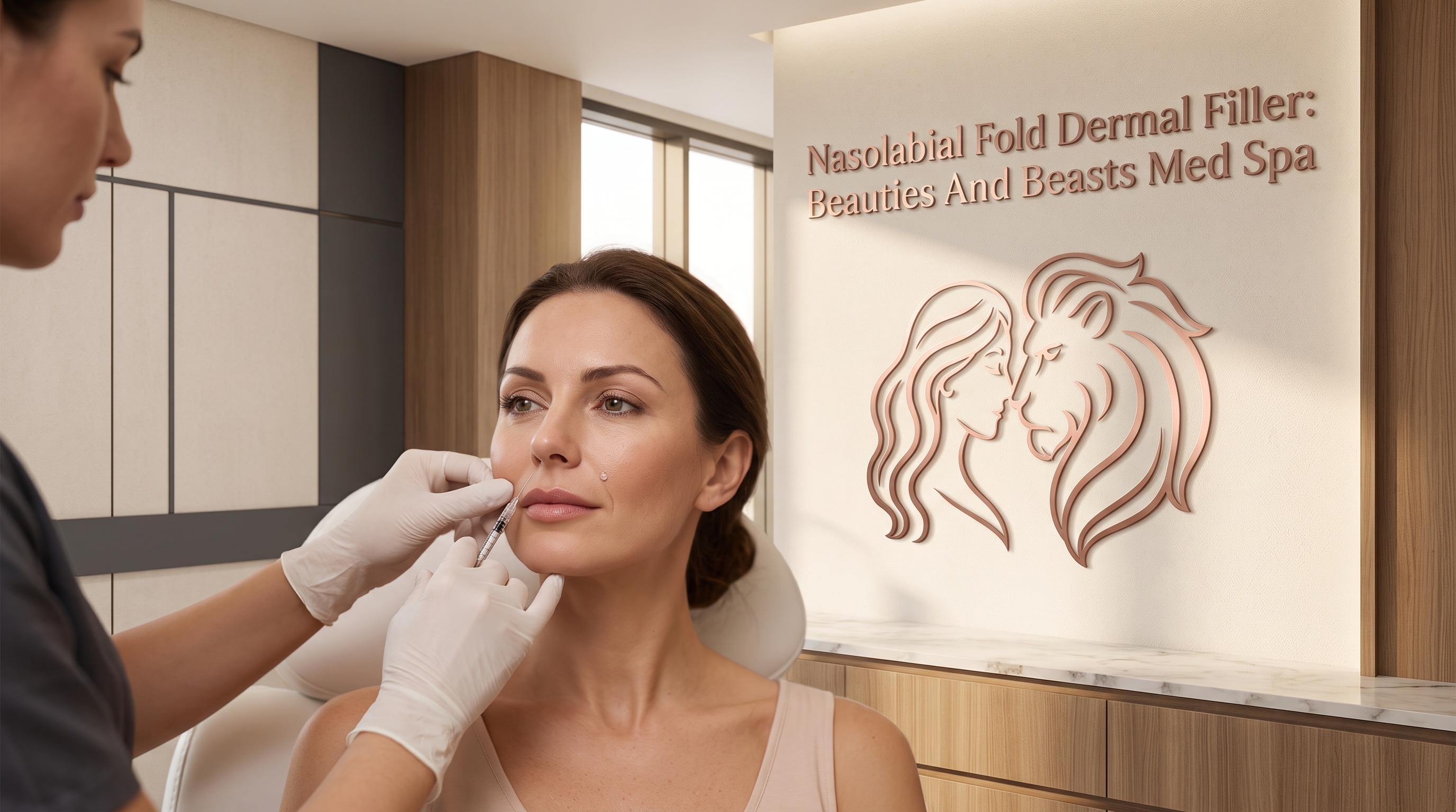 NASOLABIAL FOLD DERMAL FILLER: BEAUTIES AND BEASTS MED SPA NATURAL RESULTS