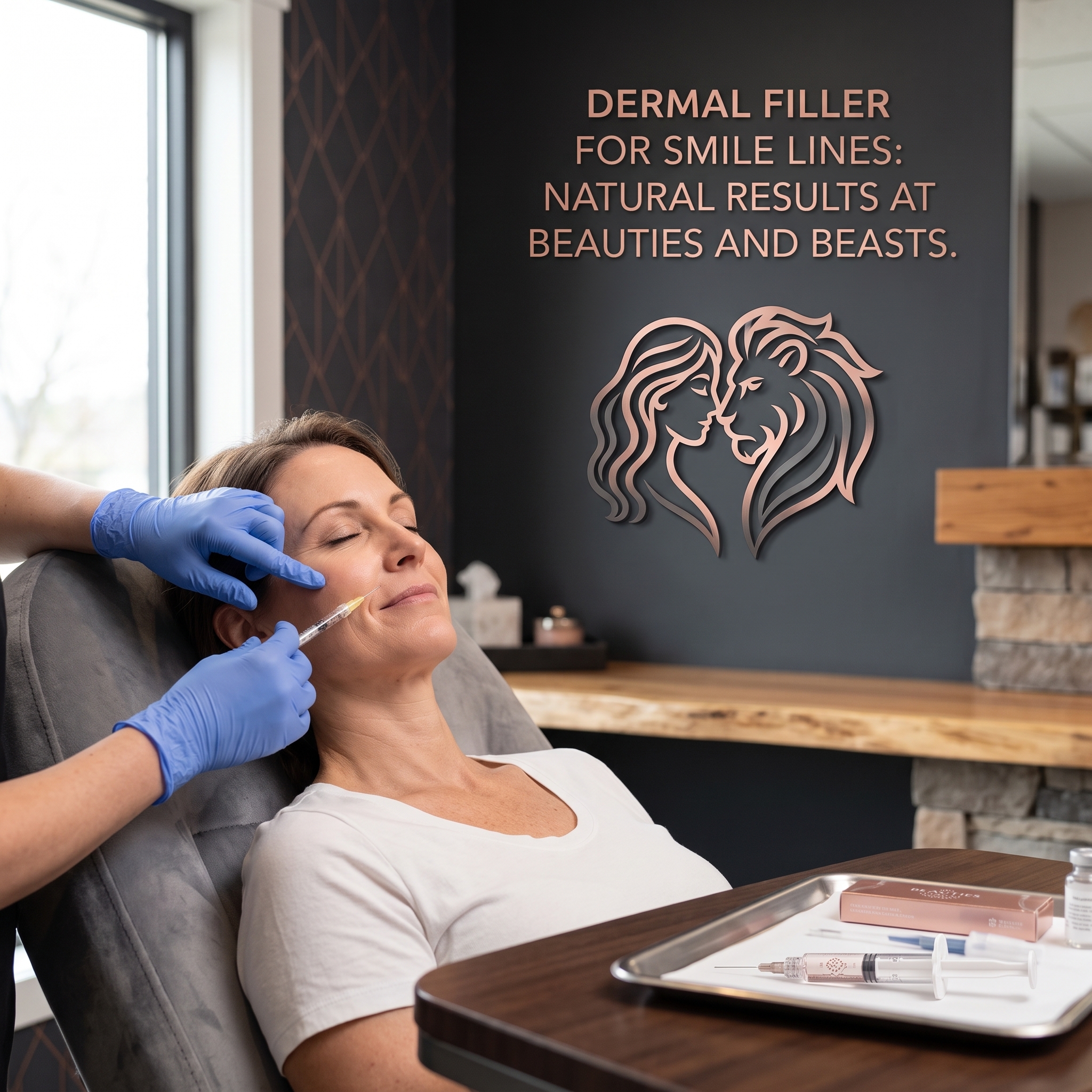 DERMAL FILLER FOR SMILE LINES: BEAUTIES AND BEASTS MED SPA PROVIDES NATURAL RESULTS