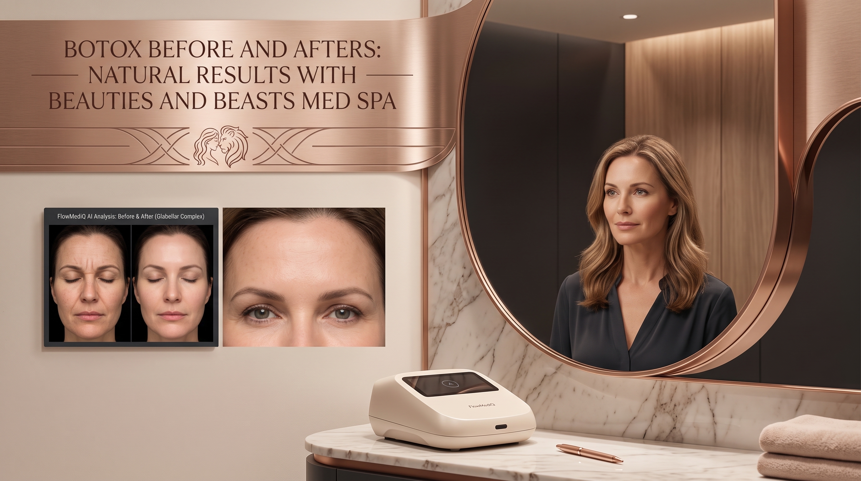 BOTOX BEFORE AND AFTERS: BEAUTIES AND BEASTS MED SPA USES FLOWMEDIQ AI