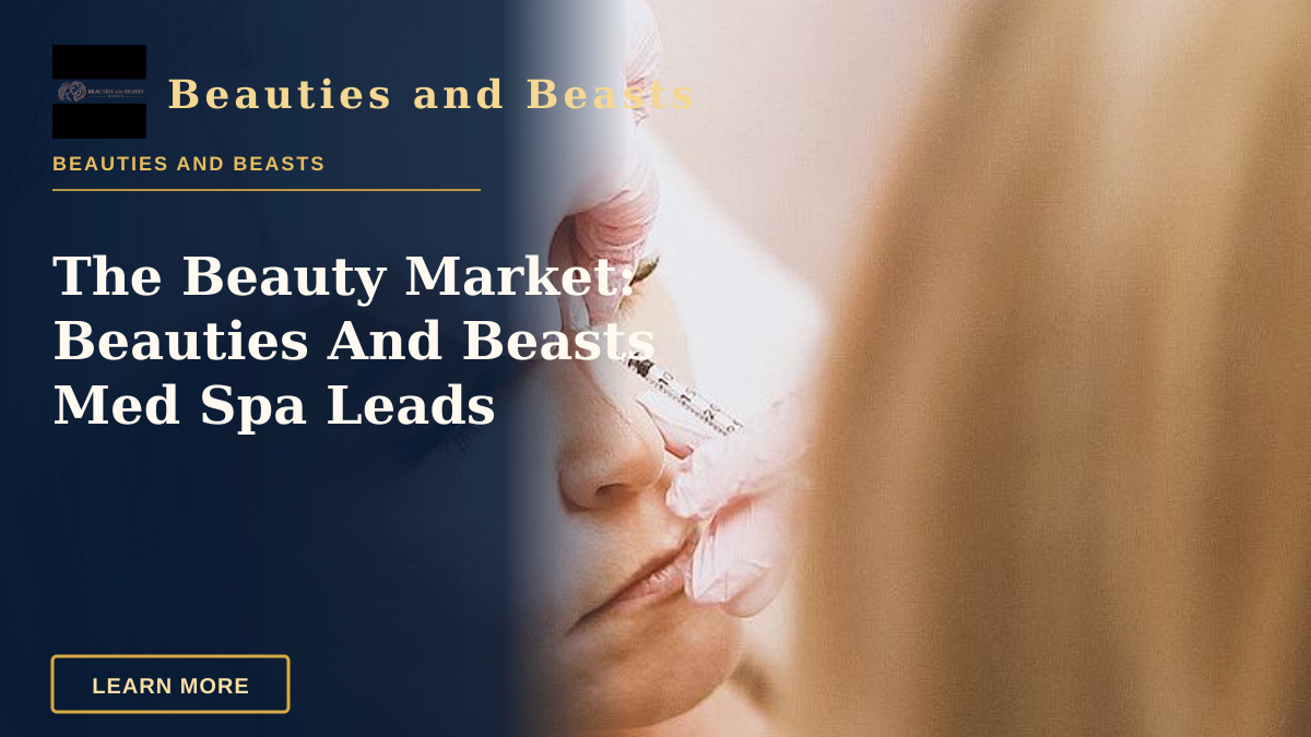 The Beauty Market: Beauties And Beasts Med Spa Leads — Close-up of a woman receiving a cosmetic injection at a modern beauty clinic.