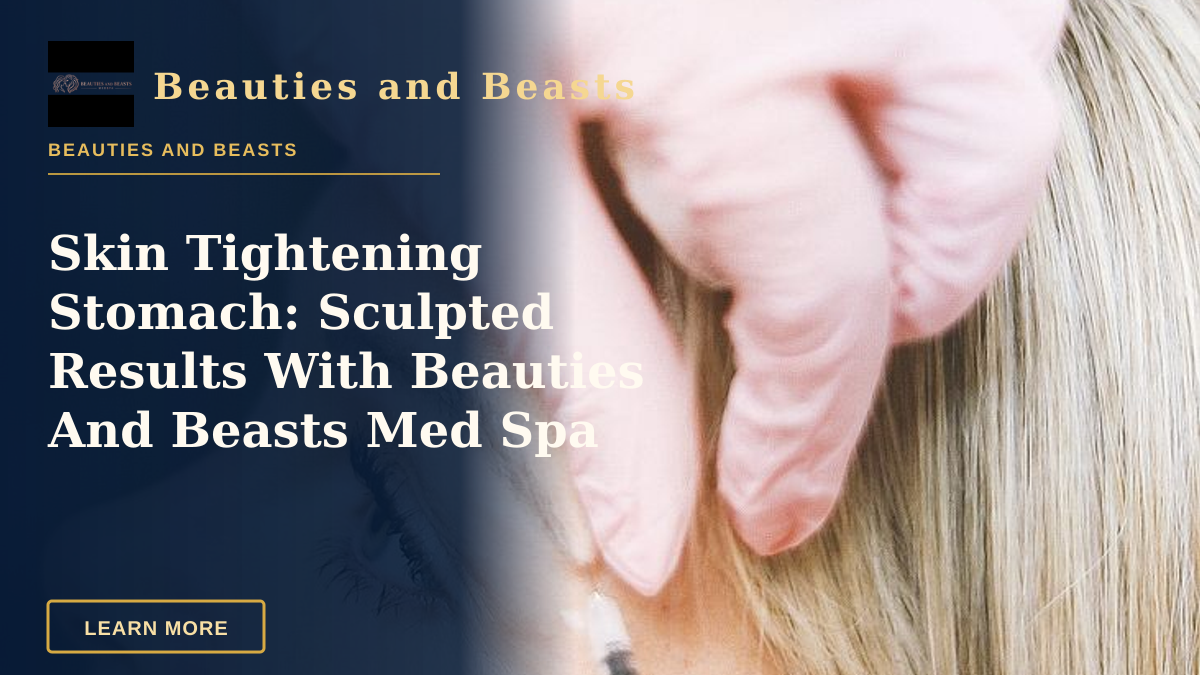 Skin Tightening Stomach: Sculpted Results With Beauties And Beasts Med Spa — Close-up of a cosmetic treatment with injection at a modern beauty clinic.