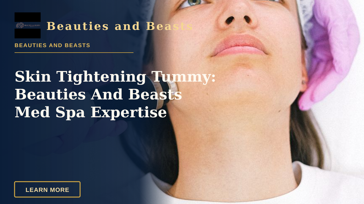 Skin Tightening Tummy: Beauties And Beasts Med Spa Expertise — Woman receiving laser skincare treatment at a clinic.