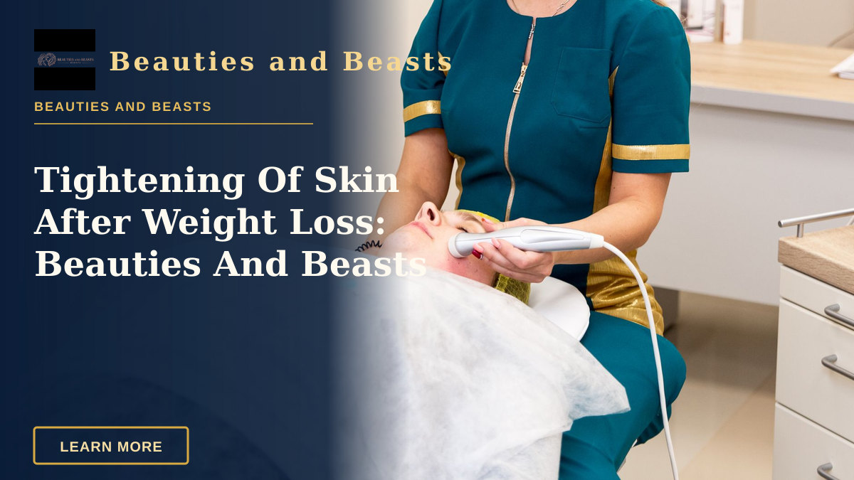 Tightening Of Skin After Weight Loss: Beauties And Beasts — A healthcare professional performing a cosmetic facial treatment on a patient.