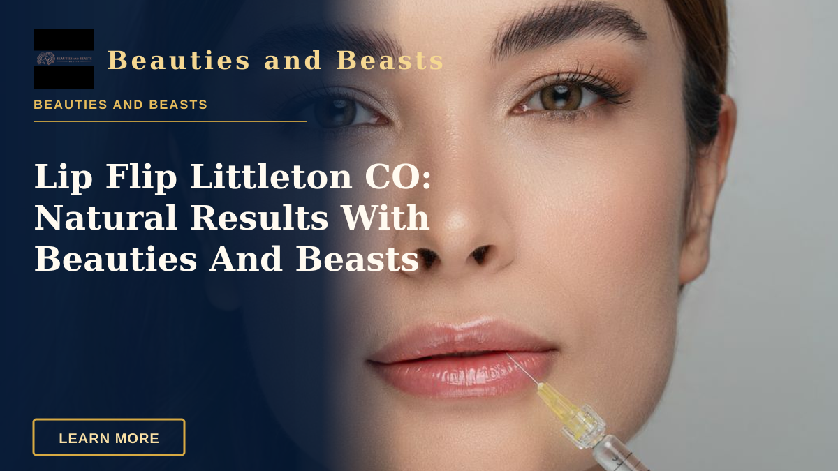 Lip Flip Littleton CO: Natural Results With Beauties And Beasts — Woman receiving a cosmetic lip injection by a professional in a clinical setting.