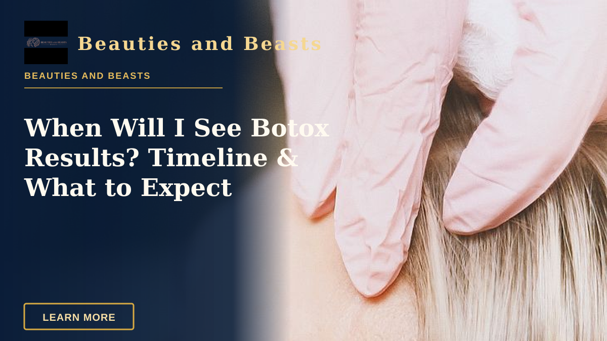When Will I See Botox Results? Timeline & What to Expect — Close-up of a cosmetic injection procedure enhancing facial features in a clinic setting.