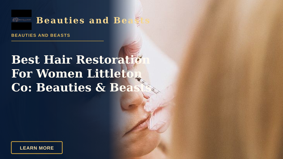 Best Hair Restoration For Women Littleton Co: Beauties & Beasts — Close-up of a woman receiving a cosmetic injection at a modern beauty clinic.