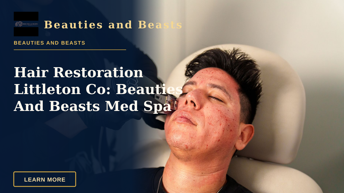 Hair Restoration Littleton Co: Beauties And Beasts Med Spa — Man receives Morpheus8 facial treatment in Santa Ana med spa for skincare rejuvenation.
