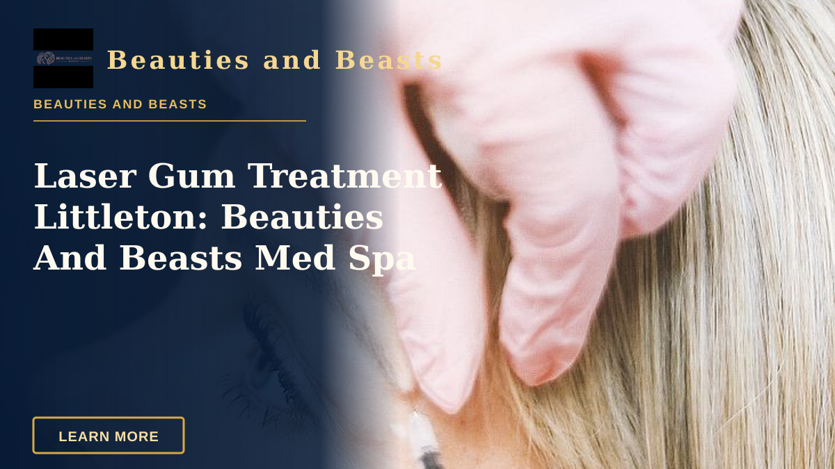 Laser Gum Treatment Littleton: Beauties And Beasts Med Spa — Close-up of a cosmetic treatment with injection at a modern beauty clinic.