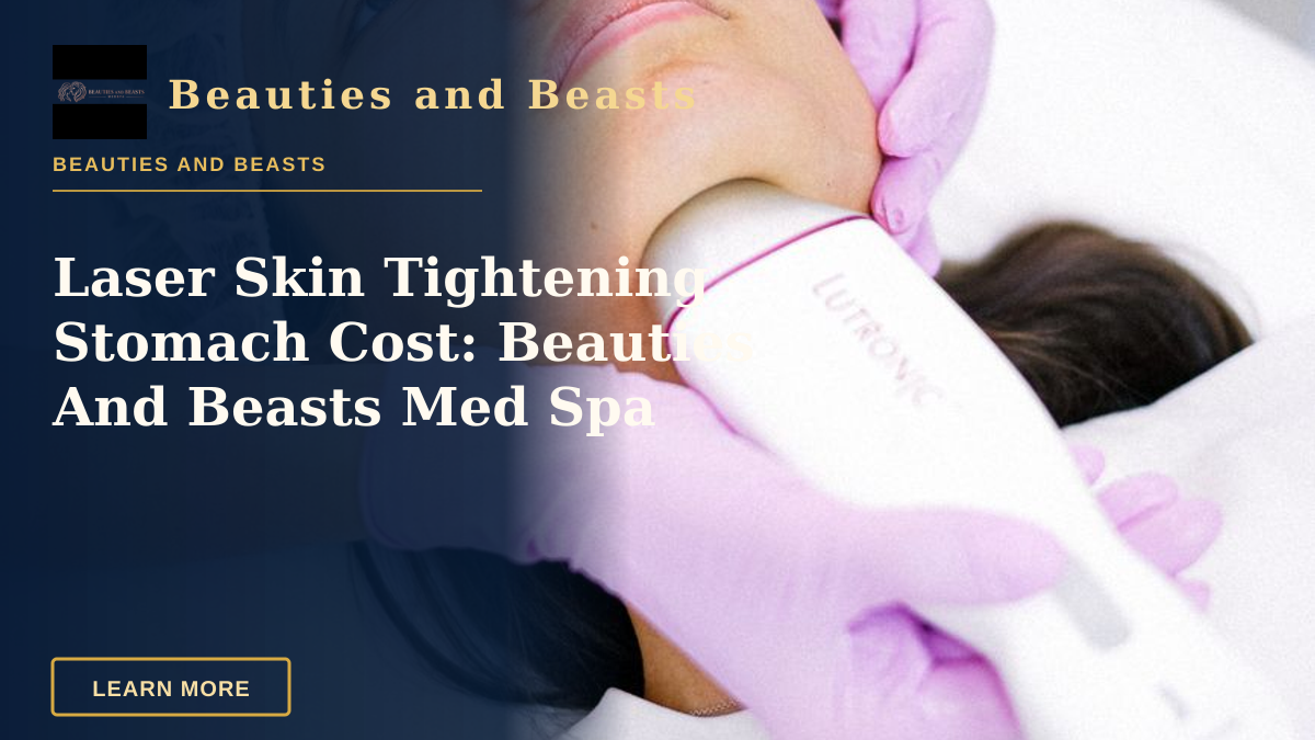 Laser Skin Tightening Stomach Cost: Beauties And Beasts Med Spa — A cosmetologist performs a facial laser treatment on a young woman.