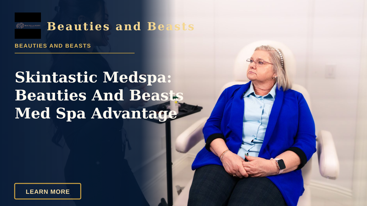 Skintastic Medspa: Beauties And Beasts Med Spa Advantage — Female professional consulting with senior client in a Santa Ana med spa.