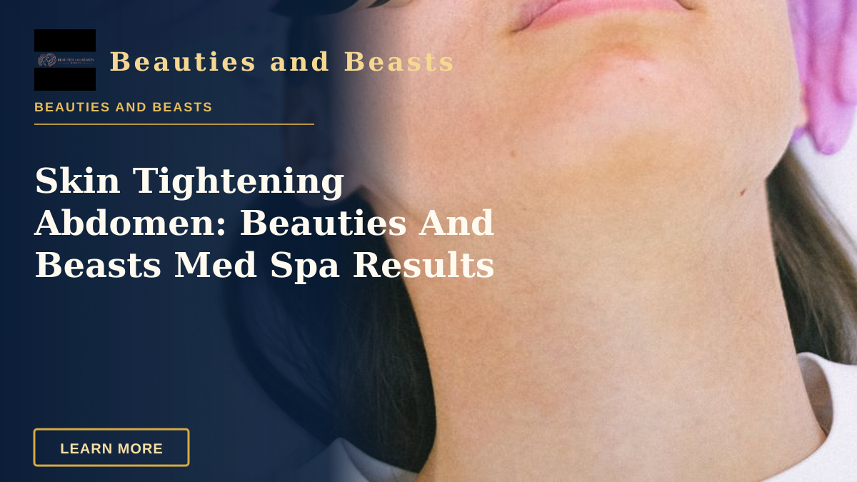 Skin Tightening Abdomen: Beauties And Beasts Med Spa Results — Close-up of a woman receiving a laser facial treatment by an aesthetician with protective gloves.