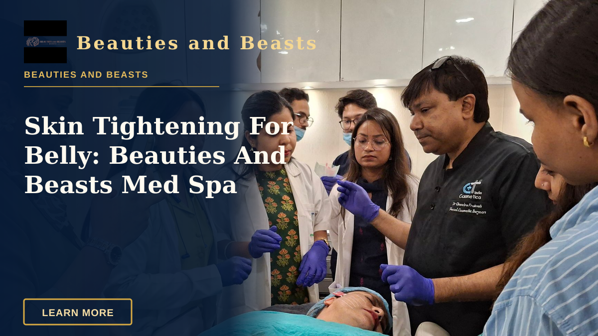 Skin Tightening For Belly: Beauties And Beasts Med Spa — Dermatologists in training perform a procedure under supervision in a clinical setting.