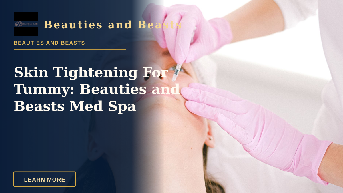 Skin Tightening For Tummy: Beauties and Beasts Med Spa — Woman receiving a facial cosmetic injection in a professional clinic setting.