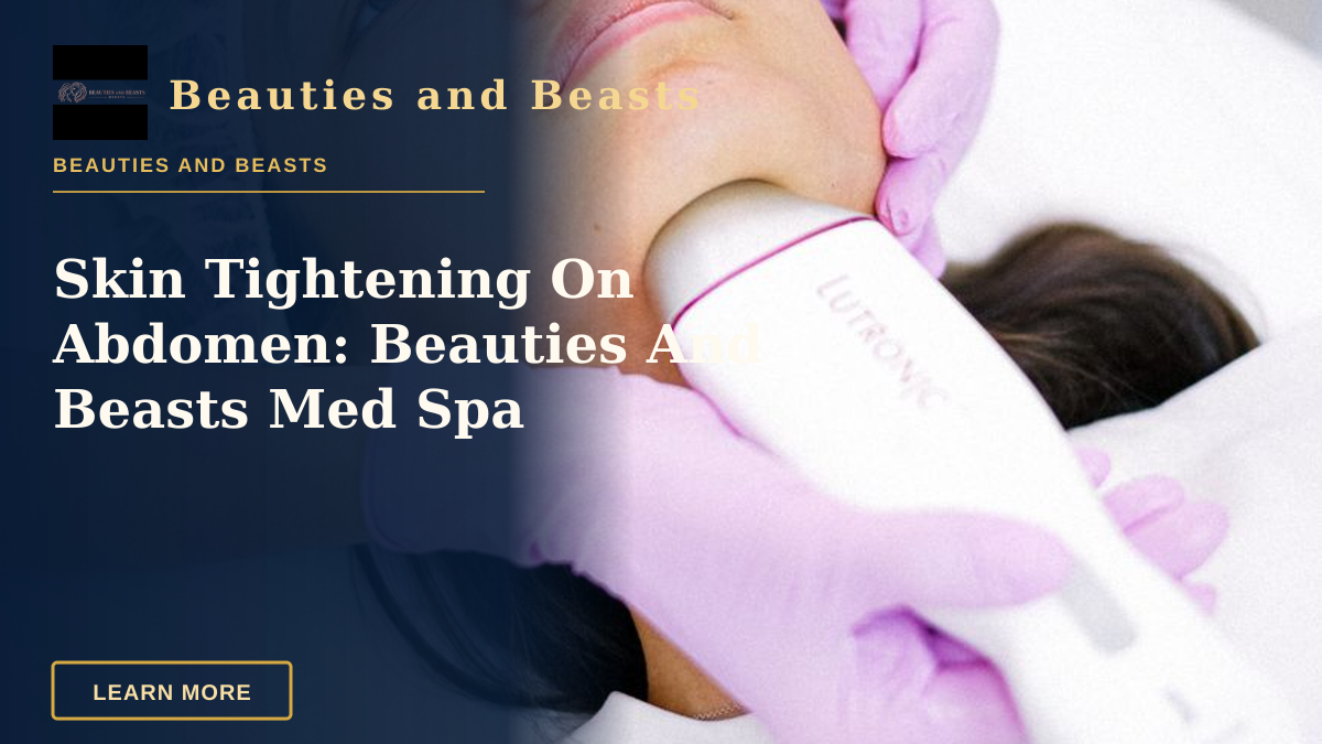 Skin Tightening On Abdomen: Beauties And Beasts Med Spa — A cosmetologist performs a facial laser treatment on a young woman.