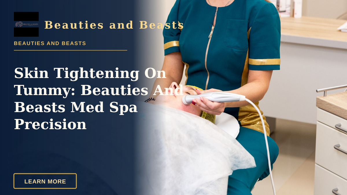 Skin Tightening On Tummy: Beauties And Beasts Med Spa Precision — A healthcare professional performing a cosmetic facial treatment on a patient.