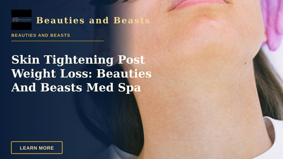 Skin Tightening Post Weight Loss: Beauties And Beasts Med Spa — Close-up of a woman receiving a laser facial treatment by an aesthetician with protective gloves.