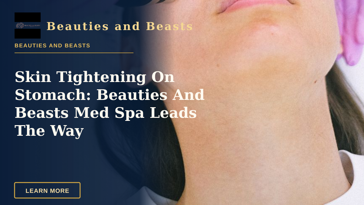 Skin Tightening On Stomach: Beauties And Beasts Med Spa Leads The Way — Close-up of a woman receiving a laser facial treatment by an aesthetician with protective gloves.