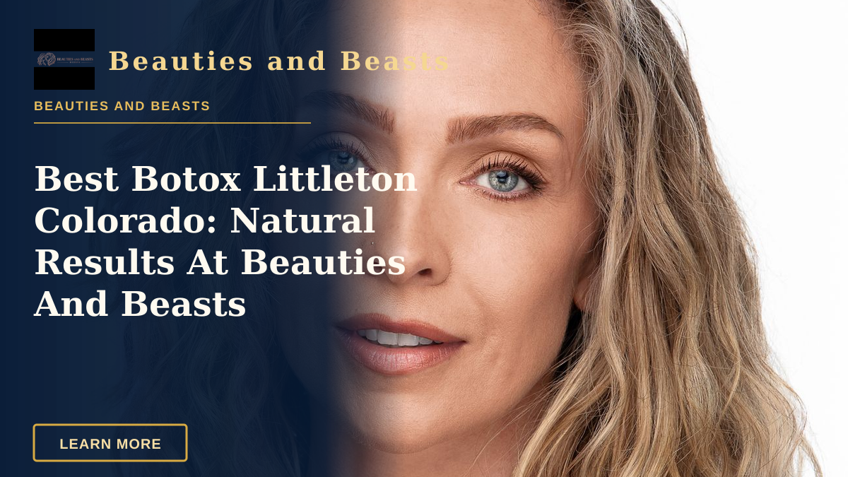 Best Botox Littleton Colorado: Natural Results At Beauties And Beasts — Close-up professional portrait of a woman with blonde curls and blue eyes on a white background.