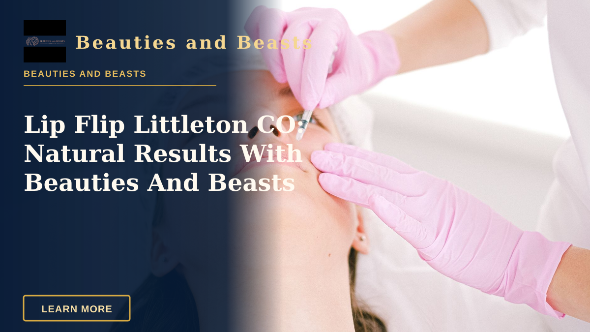 Lip Flip Littleton CO: Natural Results With Beauties And Beasts — Woman receiving a facial cosmetic injection in a professional clinic setting.