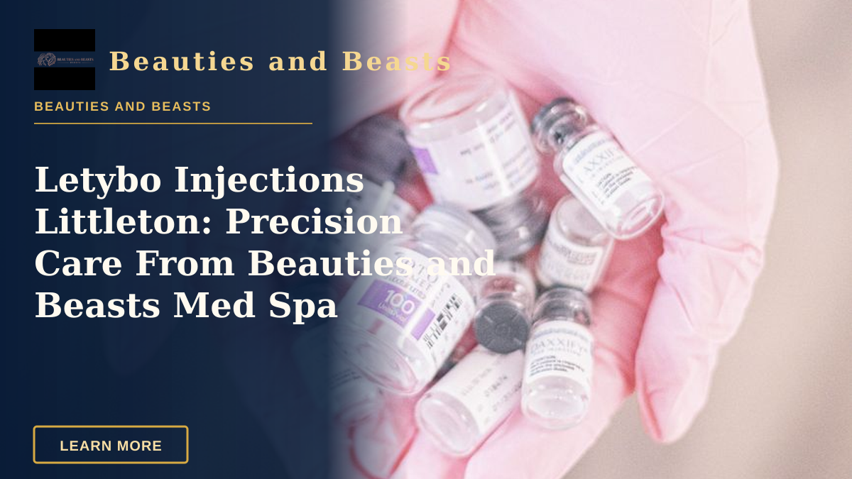 Letybo Injections Littleton: Precision Care From Beauties and Beasts Med Spa — Close-up of pink gloved hands holding cosmetic treatment vials, symbolizing modern skincare.