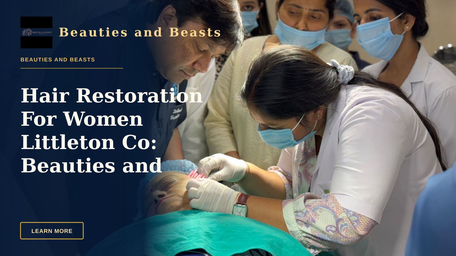 Hair Restoration For Women Littleton Co: Beauties and Beasts Med Spa — Healthcare professionals performing a cosmetic procedure in a New Delhi clinic.