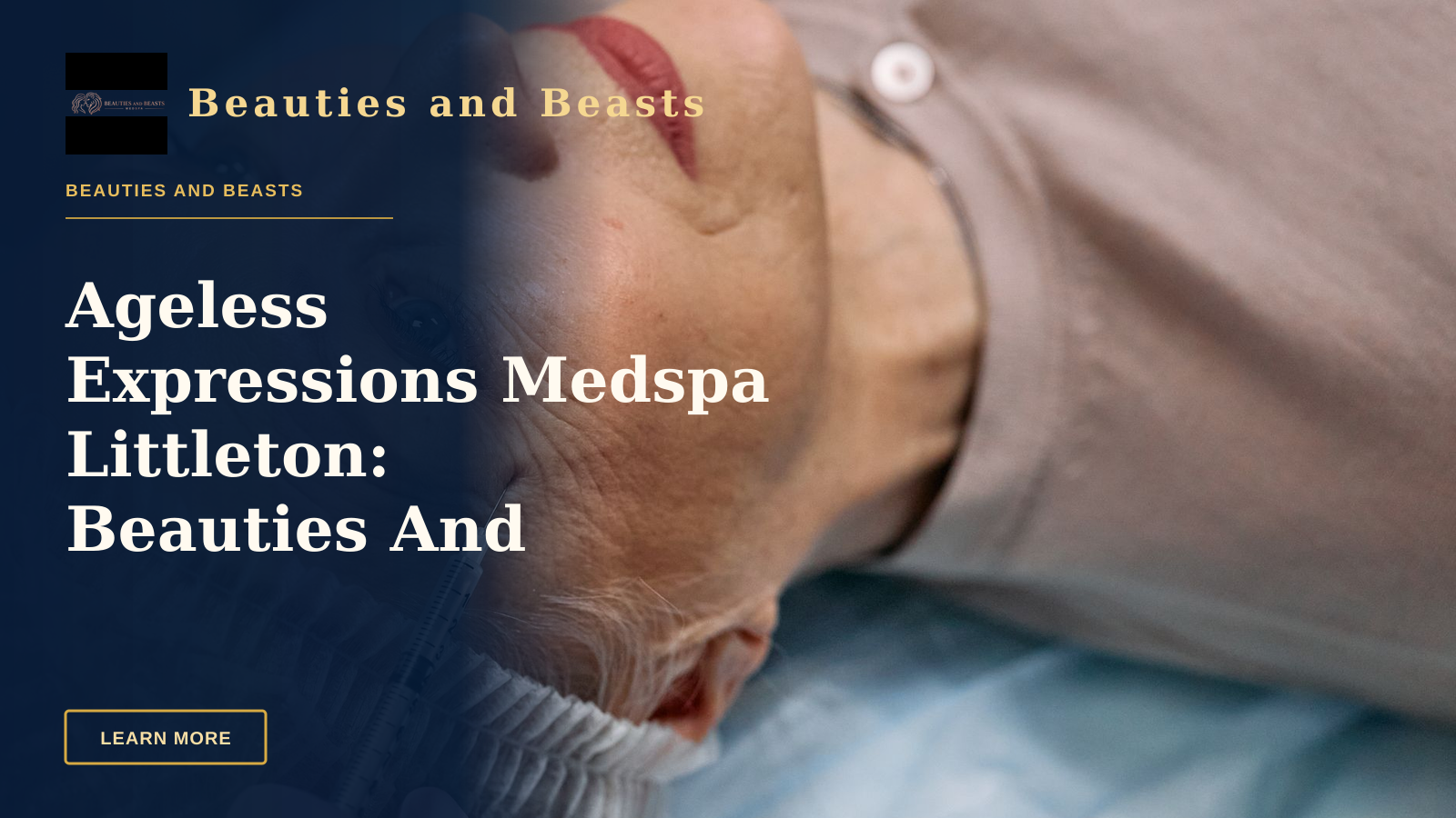 Ageless Expressions Medspa Littleton: Beauties And Beasts Med Spa — A senior woman undergoes a cosmetic injection procedure in a medical facility.