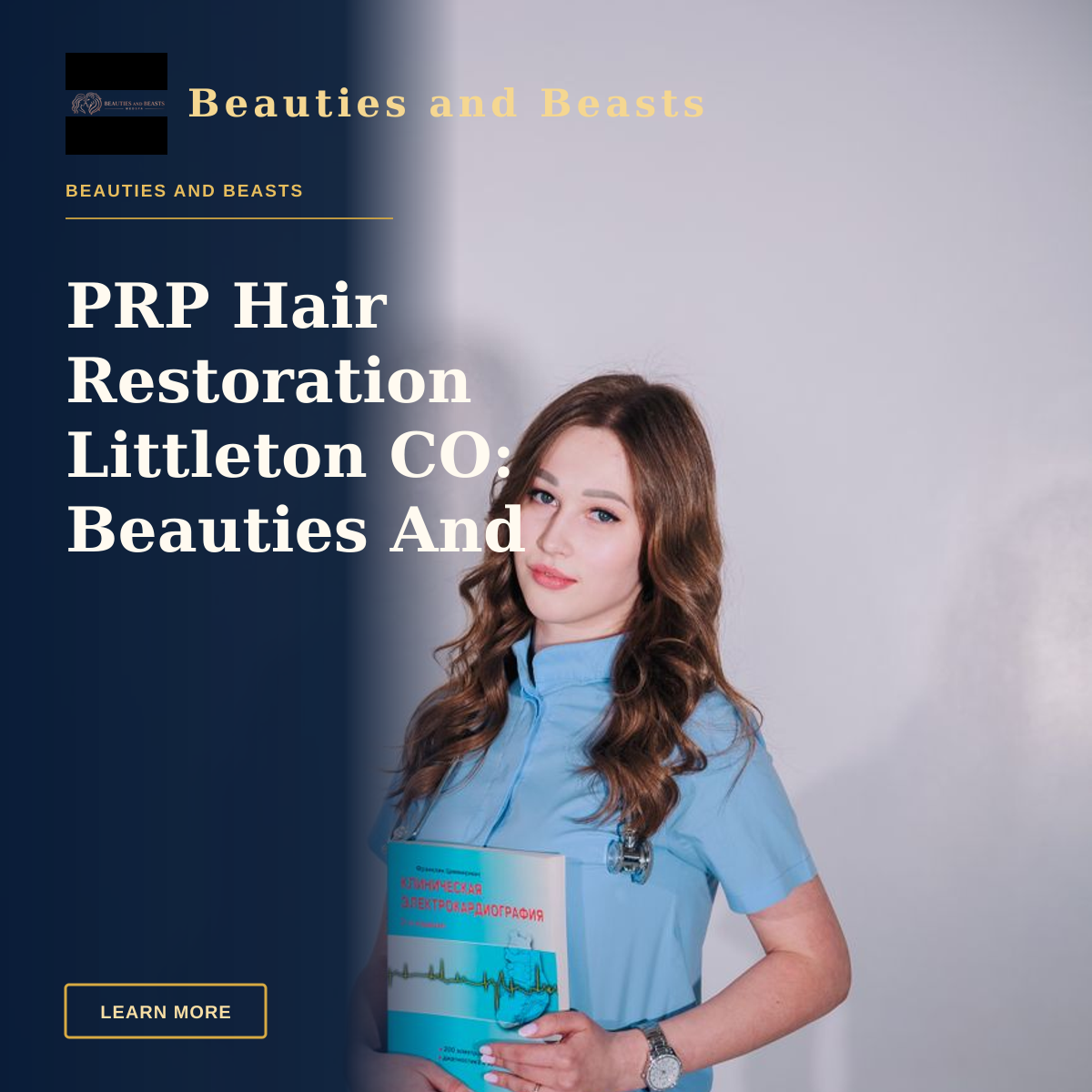 PRP Hair Restoration Littleton CO: Beauties And Beasts Med Spa Restores Regrowth — Portrait of a young female medical professional standing confidently in uniform indoors.
