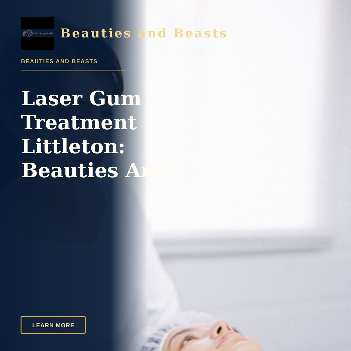 Laser Gum Treatment Littleton: Beauties And Beasts Med Spa — Aesthetician in a clinic using laser technology for a facial skin treatment on a patient.