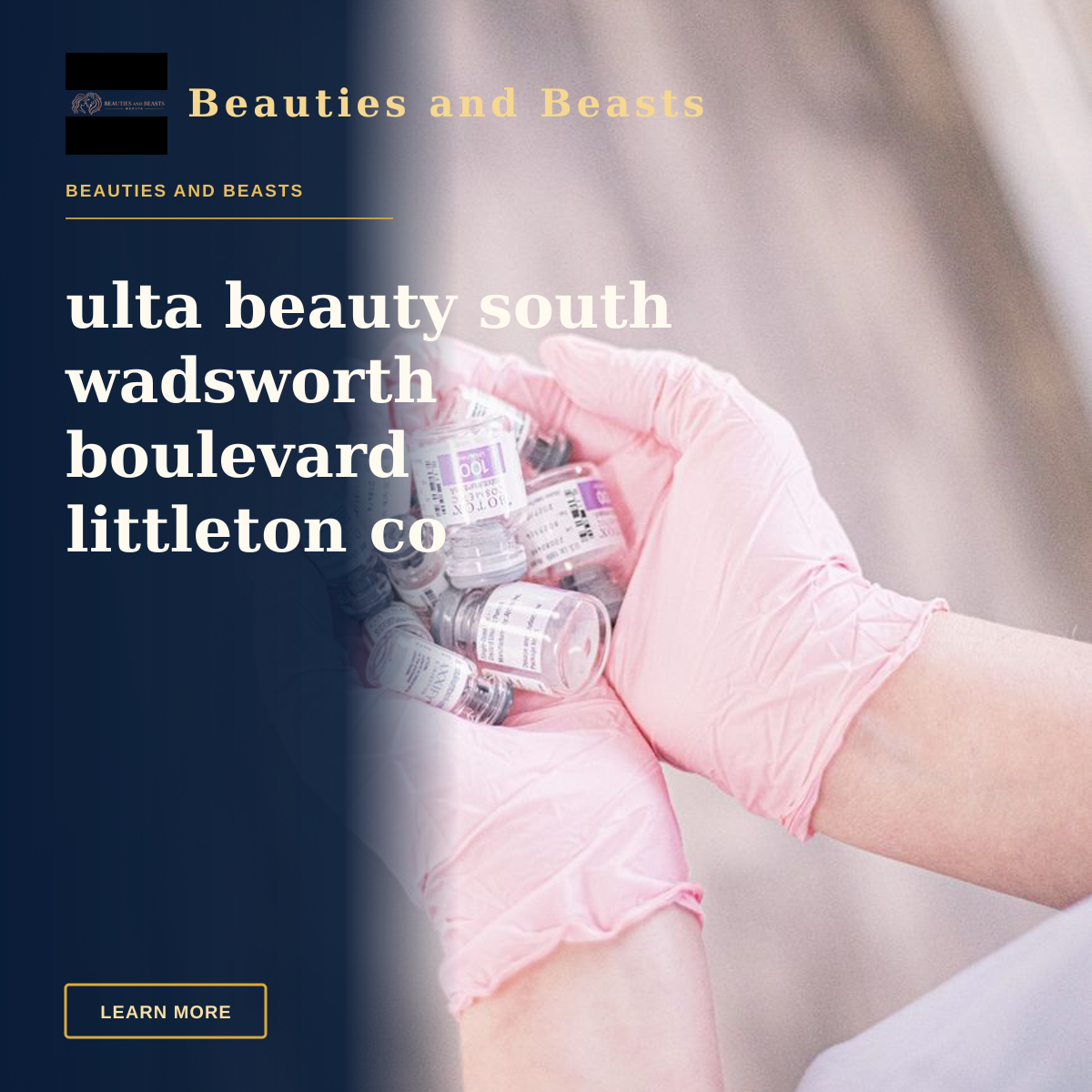 ulta beauty south wadsworth boulevard littleton co — Aesthetic nurse wearing pink gloves holding vials of injectable treatments, symbolizing modern beauty care.