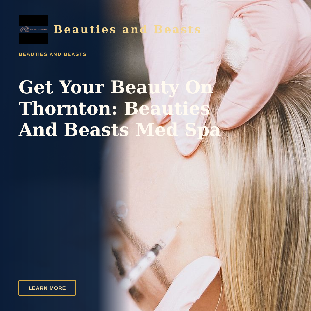 Get Your Beauty On Thornton: Beauties And Beasts Med Spa — Close-up of a cosmetic injection procedure in a modern spa setting, enhancing beauty and wellness.