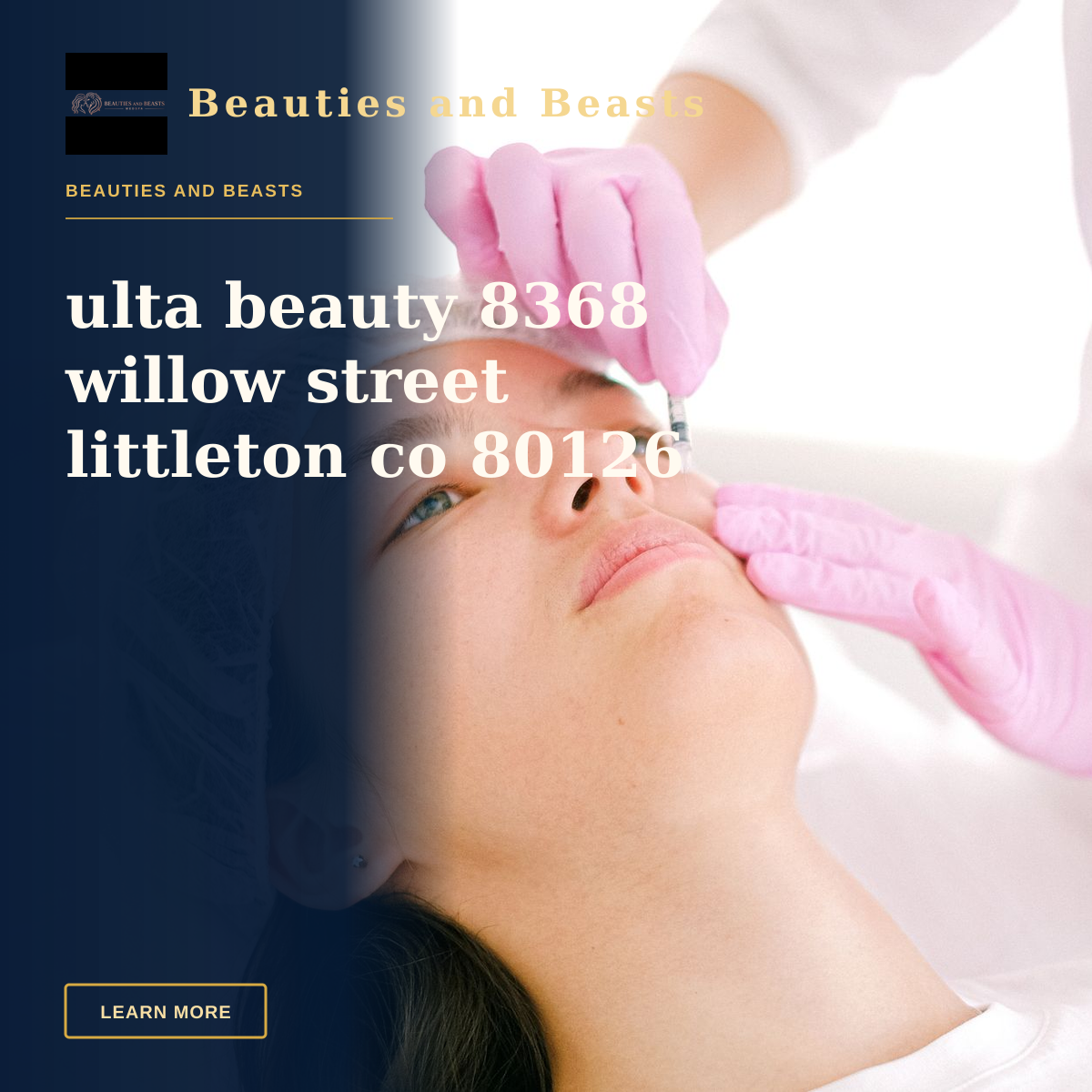 ulta beauty 8368 willow street littleton co 80126 — Woman receives cosmetic injection in clinical setting, enhancing beauty using modern techniques.