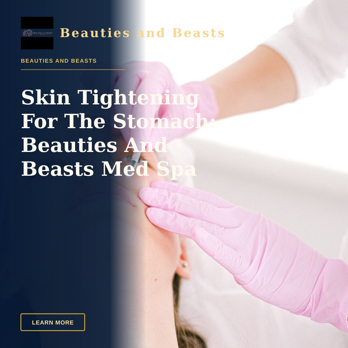 Skin Tightening For The Stomach: Beauties And Beasts Med Spa Solution — Woman receiving a facial cosmetic injection in a professional clinic setting.