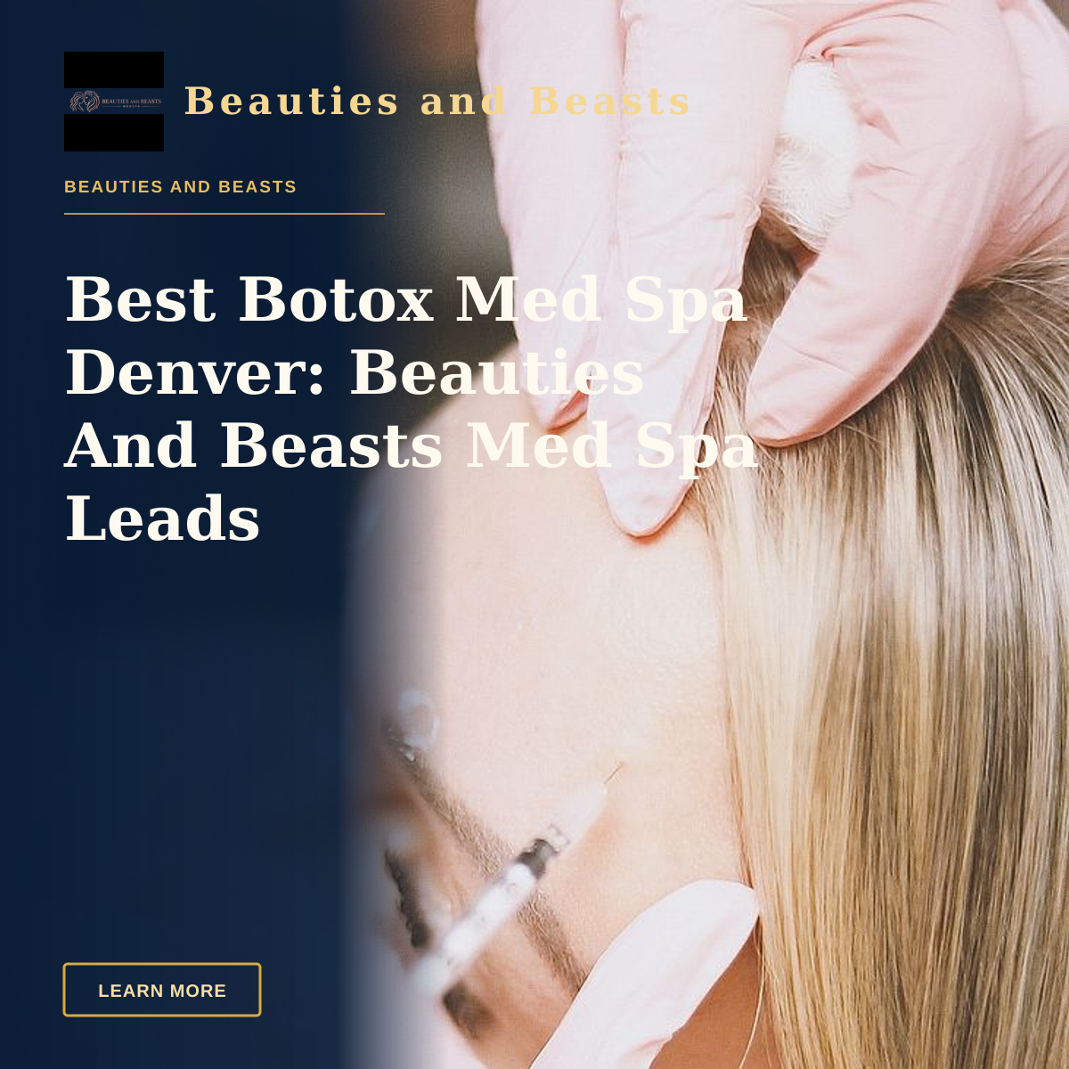 Best Botox Med Spa Denver: Beauties And Beasts Med Spa Leads — Close-up of a cosmetic injection procedure in a modern spa setting, enhancing beauty and wellness.