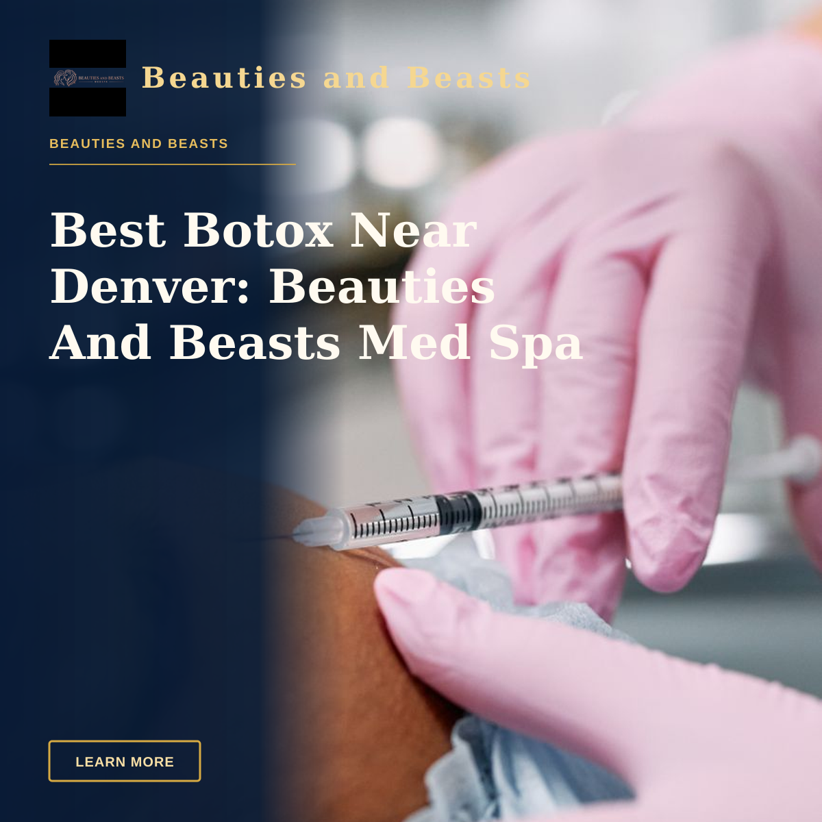 Best Botox Near Denver: Beauties And Beasts Med Spa — Detailed view of a cosmetic injection procedure being performed in a clinical setting.