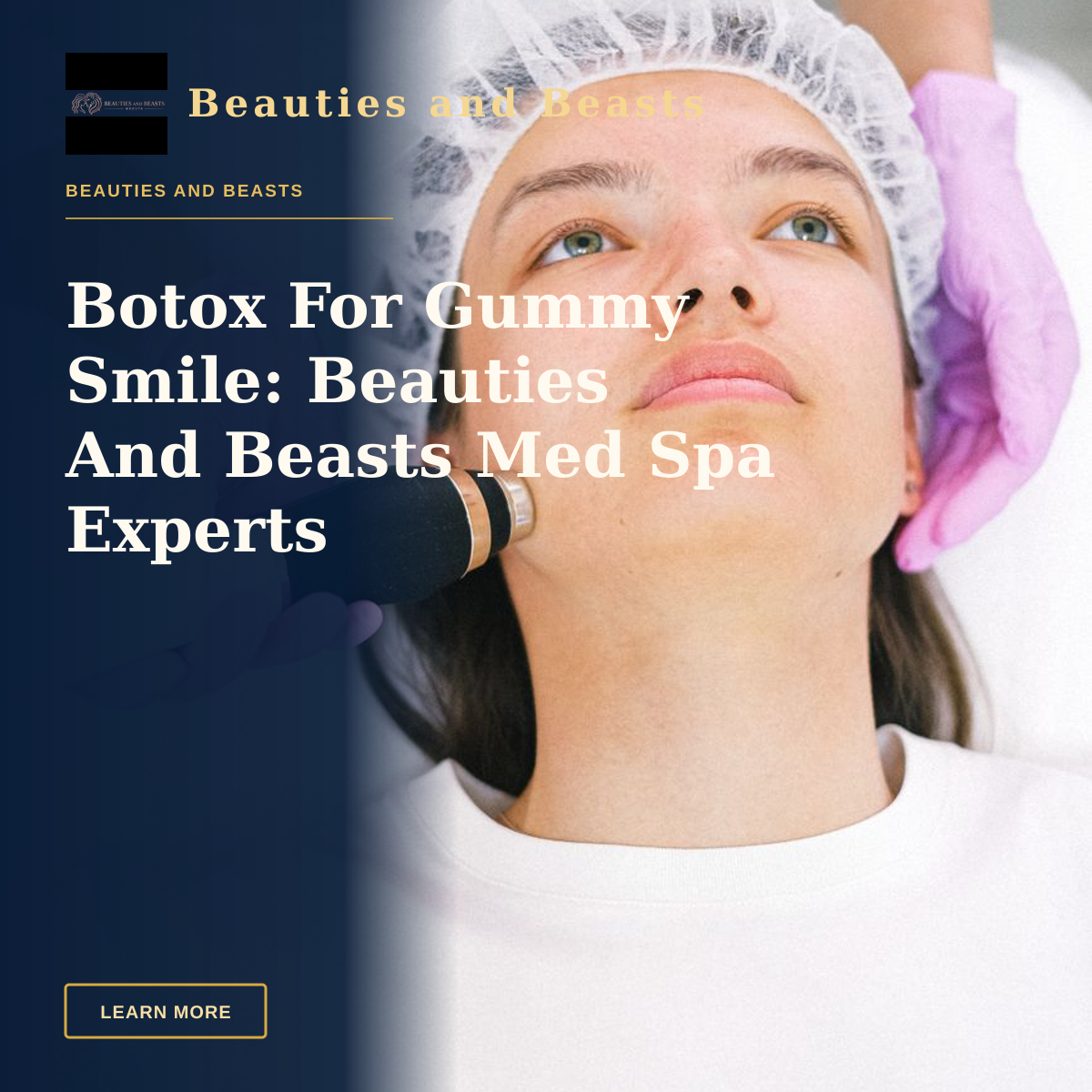 Botox For Gummy Smile: Beauties And Beasts Med Spa Experts — Woman receiving laser skincare treatment at a clinic.