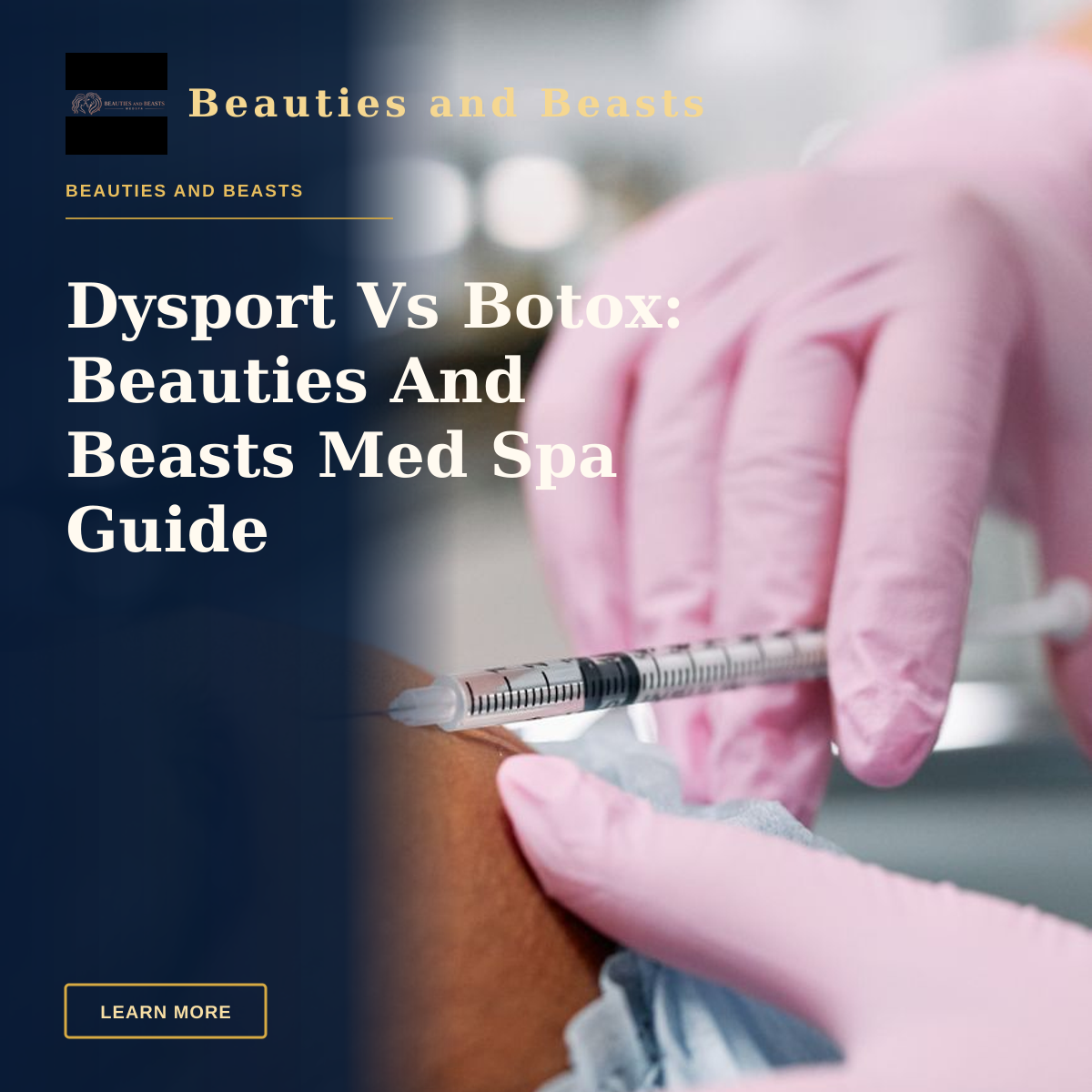 Dysport Vs Botox: Beauties And Beasts Med Spa Guide — Detailed view of a cosmetic injection procedure being performed in a clinical setting.