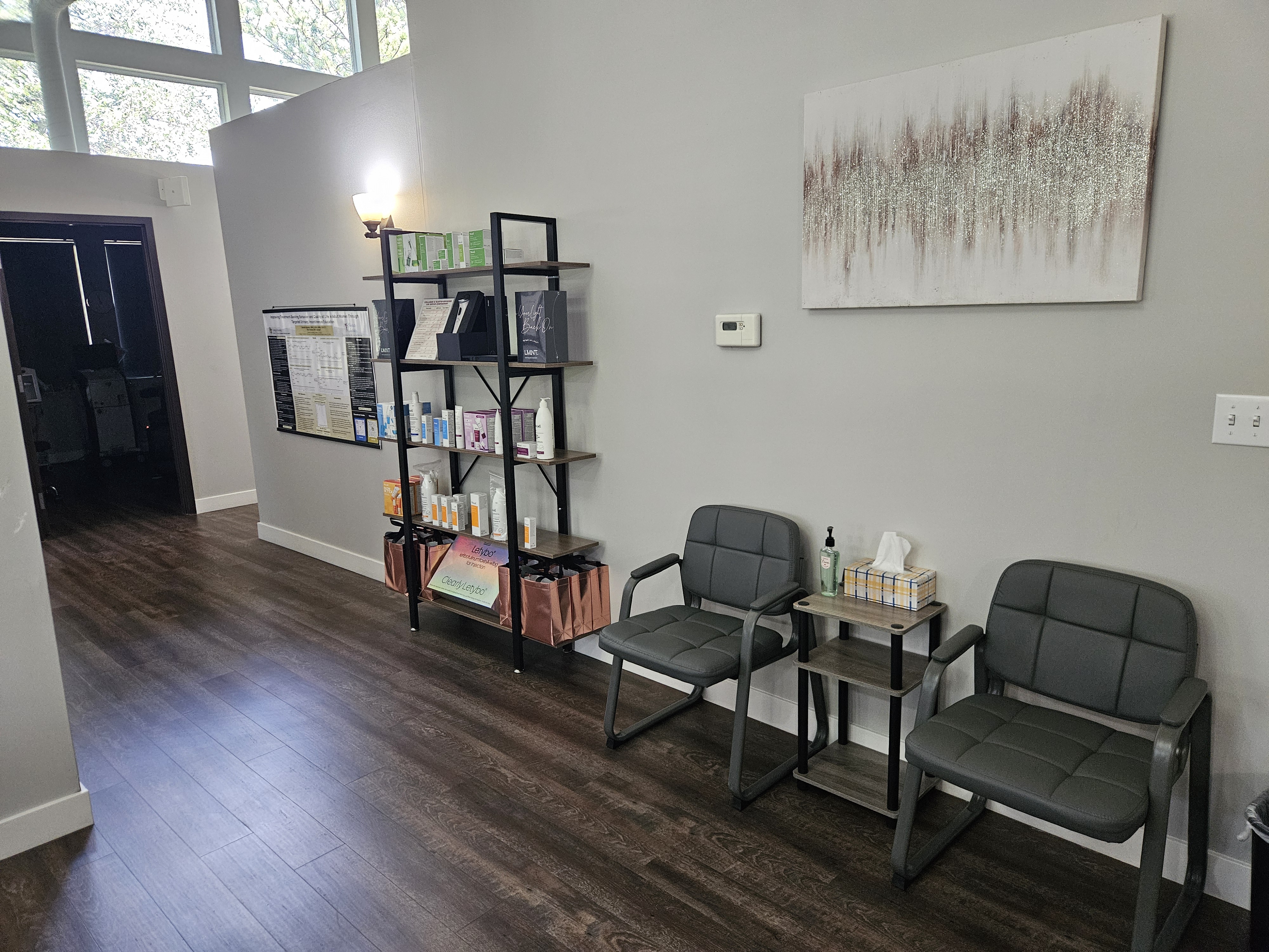 Advanced laser treatment room at Beauties and Beasts Med Spa in Littleton