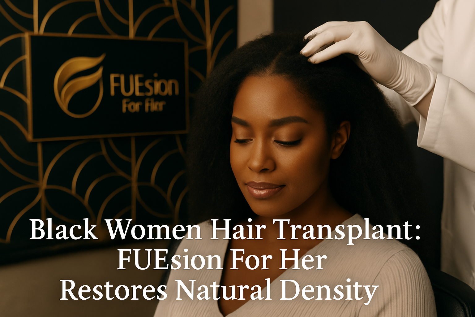 BLACK WOMEN HAIR TRANSPLANT: FUESION FOR HER LEADS WITH NATURAL RESULTS