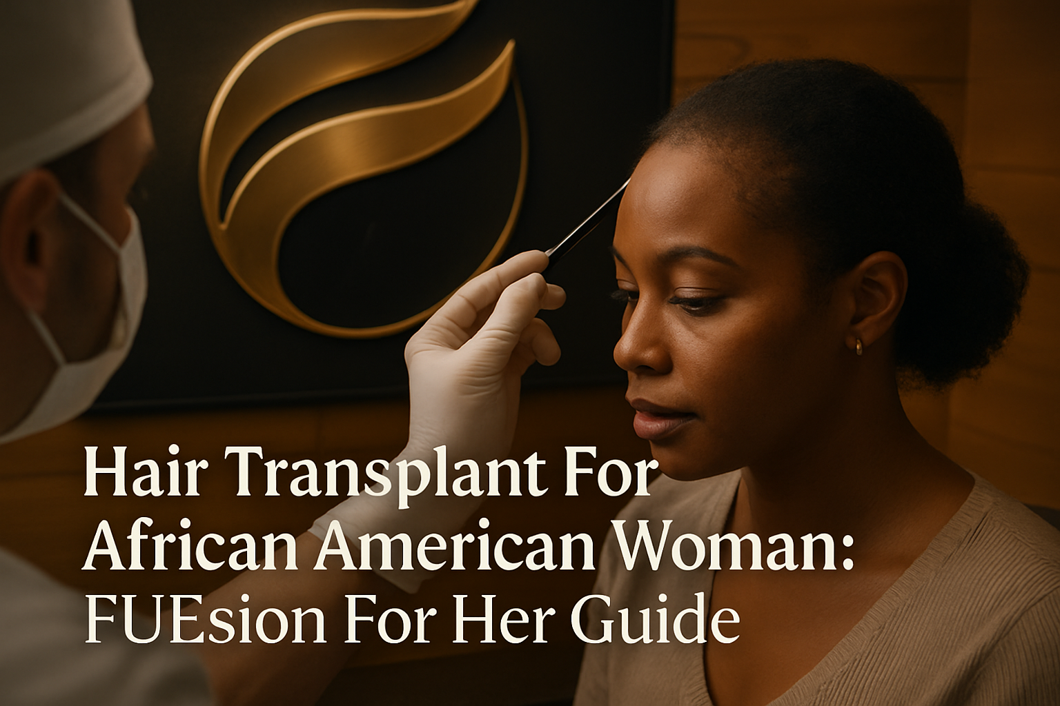 HAIR TRANSPLANT FOR AFRICAN AMERICAN WOMAN: FUESION FOR HER LEADS
