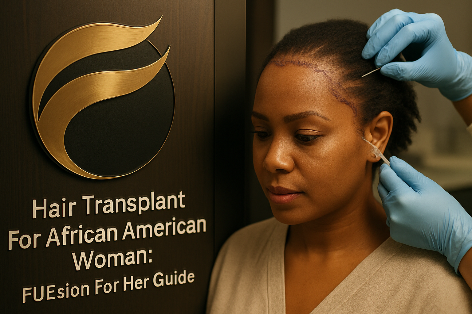 HAIR TRANSPLANT FOR AFRICAN AMERICAN WOMAN: FUESION FOR HER ASSURANCE