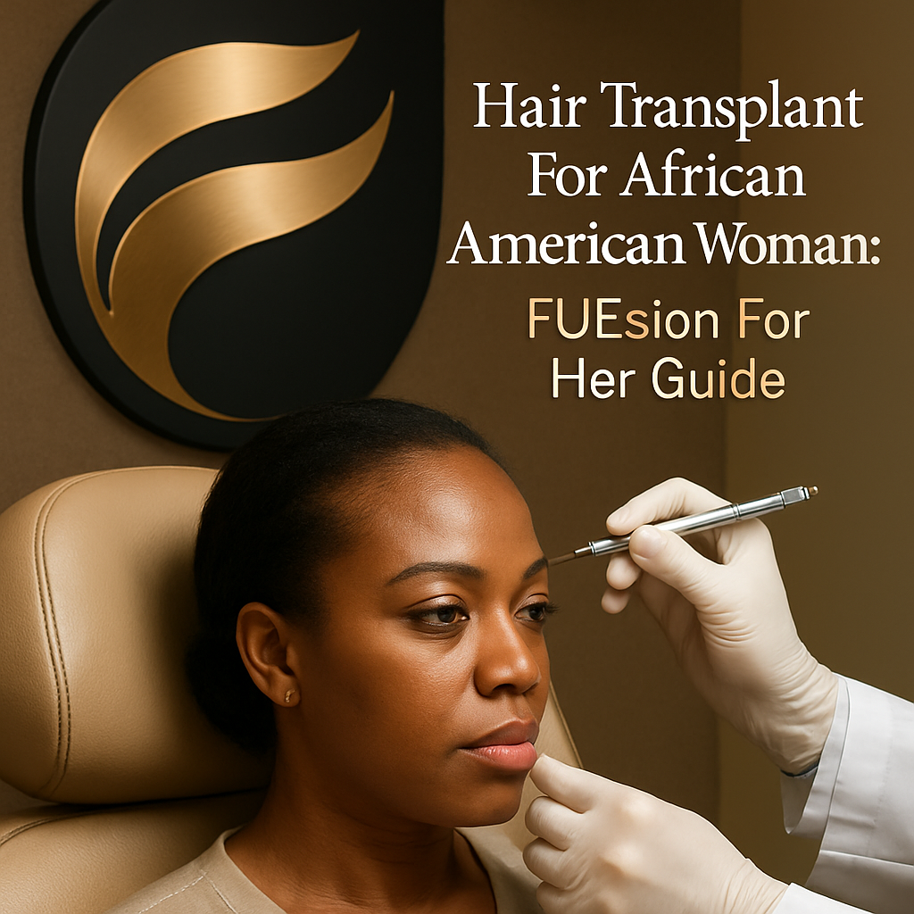 HAIR TRANSPLANT FOR AFRICAN AMERICAN WOMAN: FUESION FOR HER LEADS