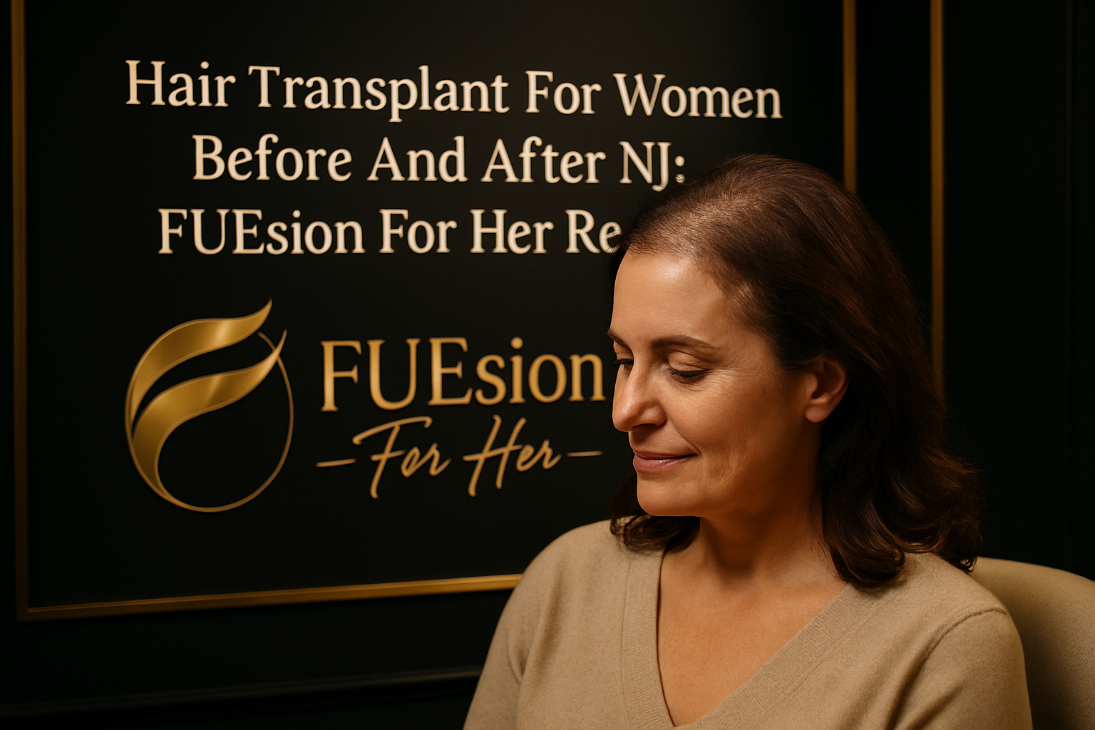 HAIR TRANSPLANT FOR WOMEN BEFORE AND AFTER NJ: FUESION FOR HER DELIVERS PERMANENT NATURAL RESULTS